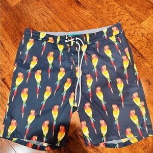 Bonobos Parrot Print Swim Shorts
